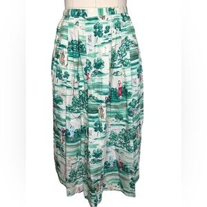 Vintage Kenneth Gordon novelty golf skirt